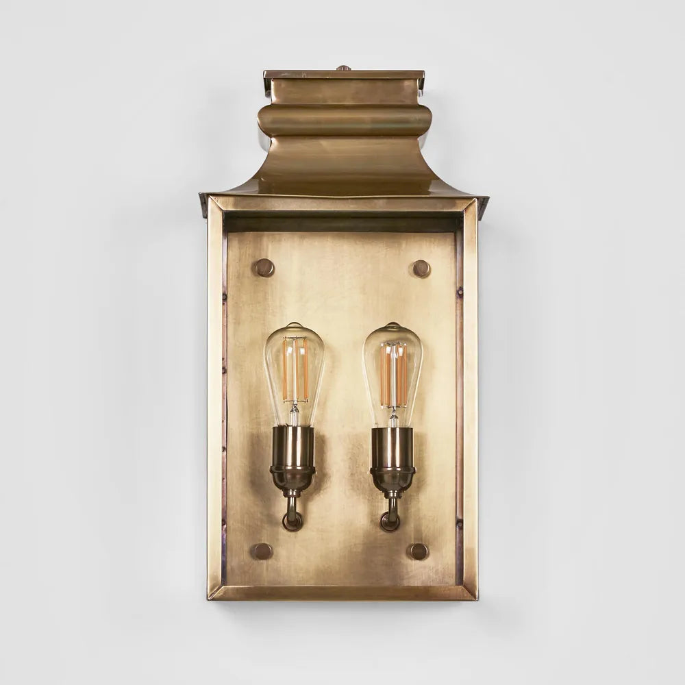 Westpoint Lantern Wall Light Brass