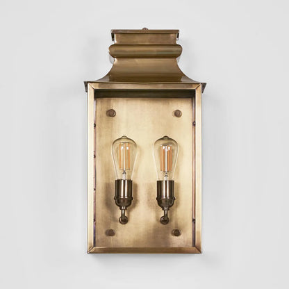 Westpoint Lantern Wall Light Brass